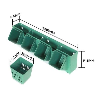 Planteador de hierbas de plástico vertical para jardines de estilo moderno para plantar en interiores