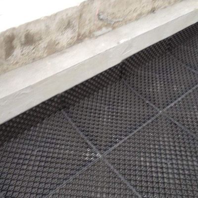 Membrana de base para jardín de techo verde con hoyuelos de HDPE para 4 cantidad por metro cuadrado