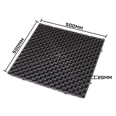 Tabla de drenaje de HDPE verde y negro interconectada para el manejo del agua y la fácil instalación