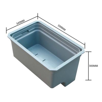 Paleta de pared incluida caja de plantación de PVC para acabados exteriores no recubierto diseño de paso elevado