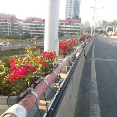 Paleta de pared incluida caja de plantación de PVC para acabados exteriores no recubierto diseño de paso elevado