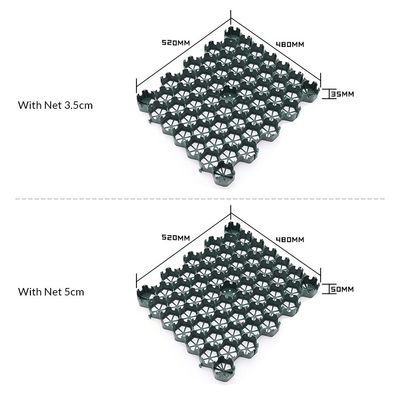 Proteja el césped con pavimentadores permeables estabilizadores del suelo de 480x520 mm y pavimentadores de plástico para automóviles