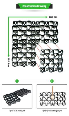 Grilla de hierba con diseño de estilo moderno