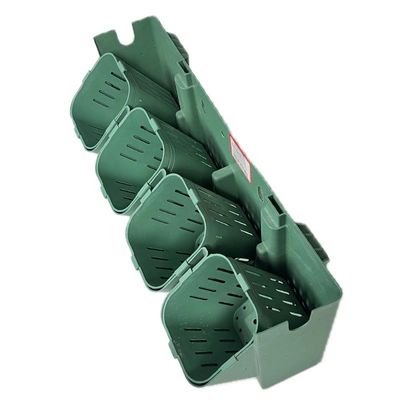 500*5mm maceta de plástico para plantas apilables para el verde de la pared viva en negro/verde