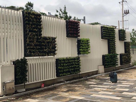 500*5mm maceta de plástico para plantas apilables para el verde de la pared viva en negro/verde