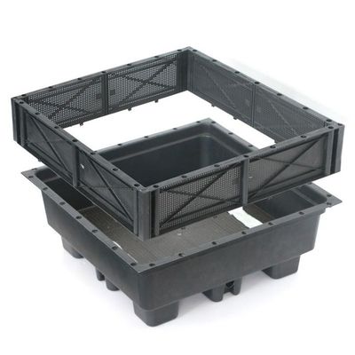 Sistema de bandejas modulares de techo verde Sedum ecológico para plantar flores y verduras