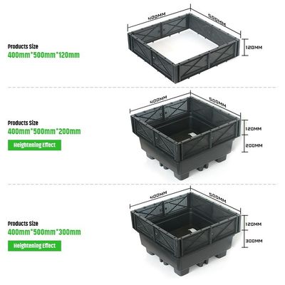 Sistema de bandejas modulares de techo verde Sedum ecológico para plantar flores y verduras