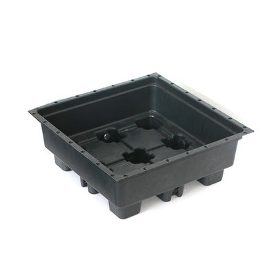 Techos verdes de plástico Rectángulo bandeja de jardín 500x500mm para 4 unidades cuadradas y maceta de flores