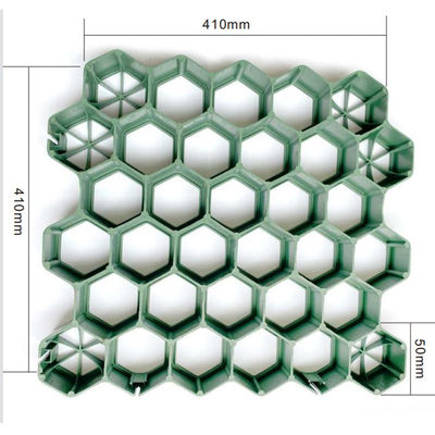 Redes de pavimento permeable de HDPE verde para una fácil instalación en la entrada de un embalaje en tierra
