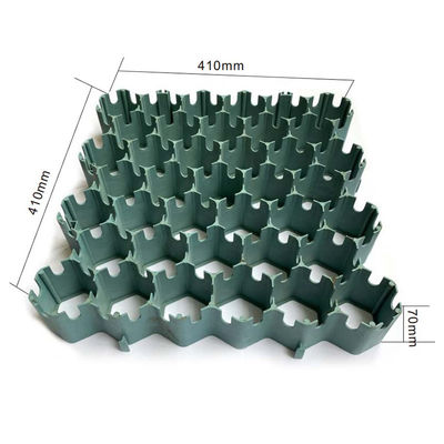 Redes de pavimento permeable de HDPE verde para una fácil instalación en la entrada de un embalaje en tierra