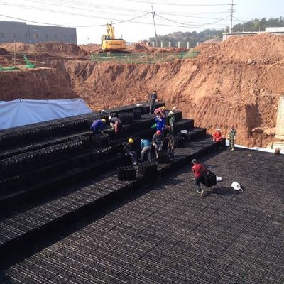 Material de HDPE de tipo enchufable Tanques subterráneos de retención de agua de lluvia Sistemas de tratamiento