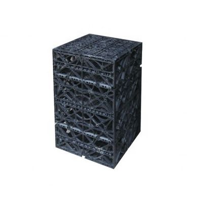 Caja de drenaje de infiltración geocelular de plástico negro para recolección de agua de lluvia